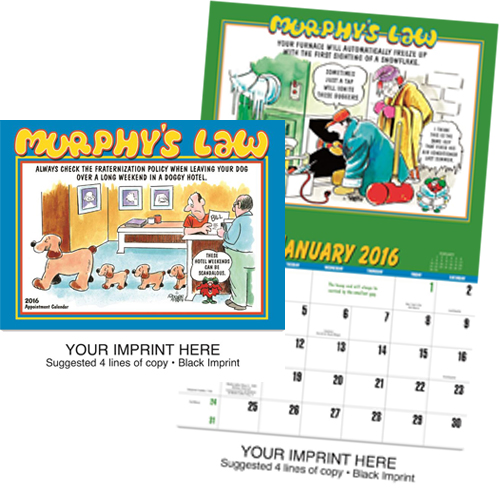 Funny Imprinted Calendar - Murphy's Law #807