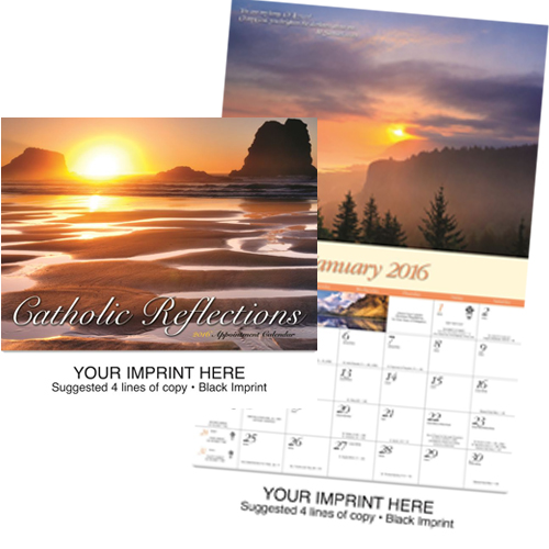 Catholic Custom Imprinted Calendar - Reflections-Catholic #809