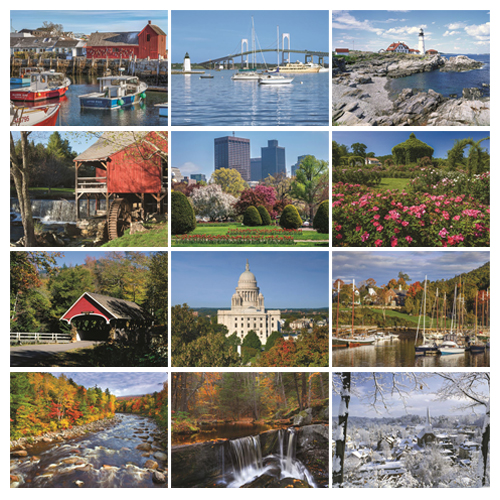 Personalized Scenic Calendar - New England #812