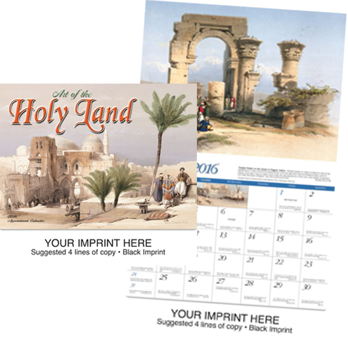 Religious Imprinted Calendar - Art of the Holy Land-Universal #815