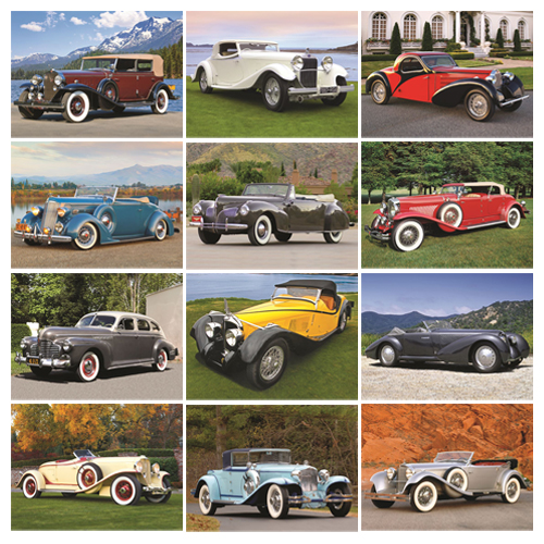 Antique Car Calendar - Automotive Classics #820