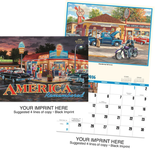 Custom Imprinted Nostalgia Calendar - America Remembered #829