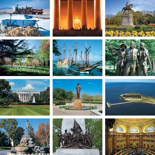 Personalized Scenic Calendar - Great Symbols of American History #839