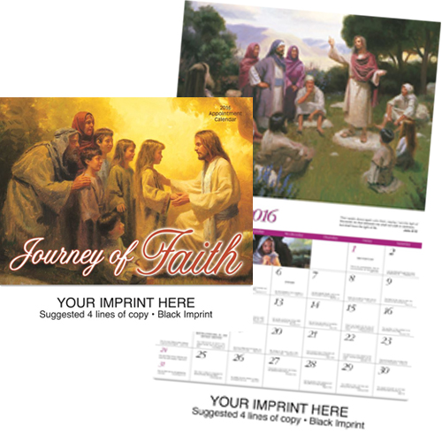 Custom Imprinted Religious Calendar - Journey of Faith-Universal #851