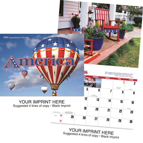 Custom Imprinted Calendar - America #857