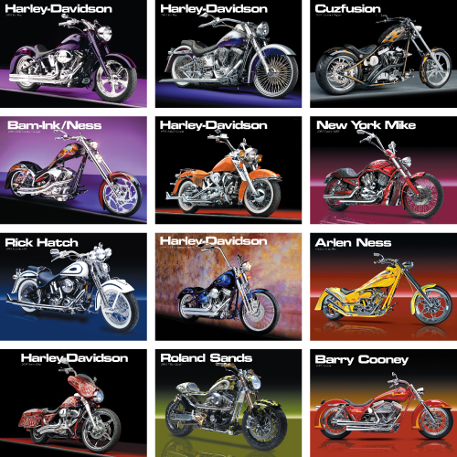 Personalized Motorcycle Calendar - Custom Cycles #865
