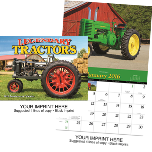 Custom Imprinted Calendar - Legendary Tractors #871
